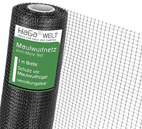 HaGa Maulwurfnetz - 1m x 10m - Schutznetz gegen Maulwurf - effektives Maulwurf vertreiben unter Rasen & Rollrasen - Tierfreundlicher Maulwurf Vertreiber & Maulwurfschreck
