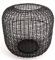 Brandsseller Kerzenständer Ø 23 x H 21 cm Metall Draht Gitter Design Schwarz Kerzenhalter Windlicht Laterne Indoor-Outdoor Deko