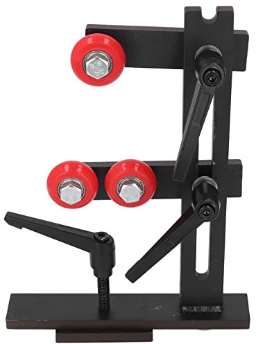 Asixxsix Drehbank-Lünette, 270 x 200mm Gusseisen L-Form Lünette stabil Holzbearbeitung Drehbank Werkzeug mit 3Pcs Fixierung für Messer Schneiden von Langen Welle Werkstücke