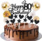 Cake Decoration Birthday Cake Happy Birthday Cake Decoration Black Gold Cake Decoration 80th Birthday Women Men Happy Birthday Cake Decoration Glitter Cake Topper 80th Birthday Happy 80th Birthday