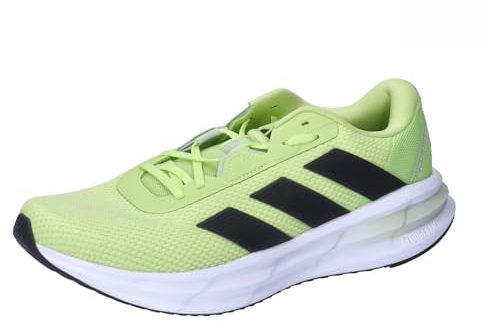 adidas Uomo Galaxy 7 Running Shoes, Pulse Lime/Core Black/Linen Green, 44 2/3 EU