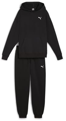 PUMA Loungewear Suit FL, Damen Trainingsanzug, PUMA Black, 683091 M