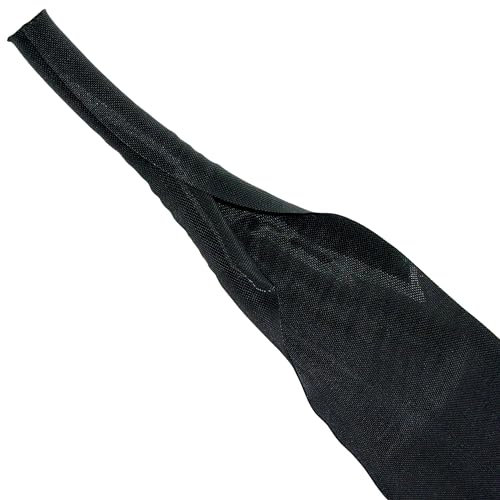 ISOLATECH Gaine tissée Auto-fermante Goulotte de câbles Noire au mètre Ø 10mm 1 mètre Gaine de câbles Organisateur de câbles pour Gestion de câbles Bureau