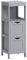 VASAGLE Floor Cabinet, Freestanding Storage Unit, with 2 Drawers, 1 Open Compartment, for Bathroom, Living Room, Kitchen, Modern Style, Dove Grey BBC042G02, 30 x 30 x 89 cm
