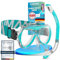 Das Neue KAIMANA® SeaExplorer Schnorchelset Kinder + Tragetasche, Taucherbrille mit Schnorchel, Taucherbrille Kinder, Alternative zur Schnorchelmaske Kinder, Taucherbrille mit Stoffband/Silikonband