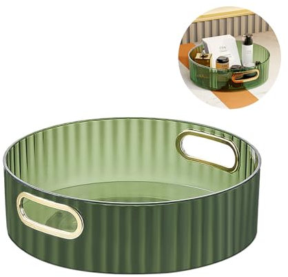 MAIXINNEW Drehteller Organizer Rund 22cm, Lazy Susan Drehteller Organizer Vielseitig, Modernes Drehteller Organizer Küche für Gewürzsoßen, Obst, Kosmetik