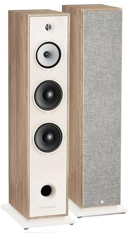 Triangle - Enceinte Colonne Hi-FI BOREA BR10 - Puissance Admissible 200W - Rendement 92 DB/W/m – Haut-parleurs 21 cm – Polyvalente Musique et Home-Cinéma - 245 x 1110 x 380 mm - Chêne Clair (Paire)