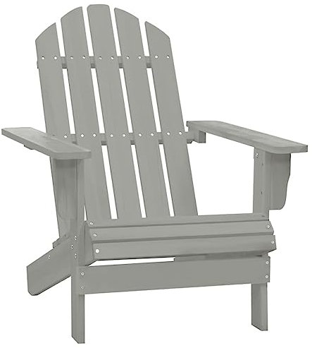 Kangmusi Gartenstuhl Holz Grau,45702