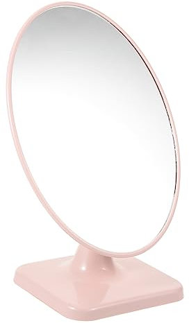 Gogogmee Tischspiegel Kosmetikspiegel Dekorativer Spiegel Schminkspiegel Mit Kunststoffsockel Standspiegel Unregelmäßiger Spiegel Für Schreibtisch
