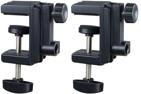 Cantilever Bracket Clamp Nonslip Universally Bracket Clamp C Shape Table Mount Clamp for Microphones Desk Lamp
