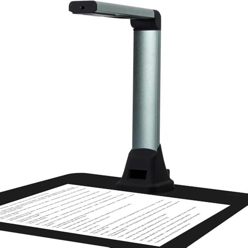 Cámara de Documentos Portátil Savornest X1: Escáner Portátil HD A4 Multilingüe OCR USB Doc CAM para Profesores, Enseñanza en Línea y Estudiantes, Aprendizaje a Distancia, Solo para Windows