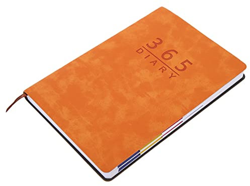 HAPINARY Planer-tagebuch 2023 Tagesplaner Für Schüler Und Lehrer Größe A5 Orange Englisch-sprachplaner