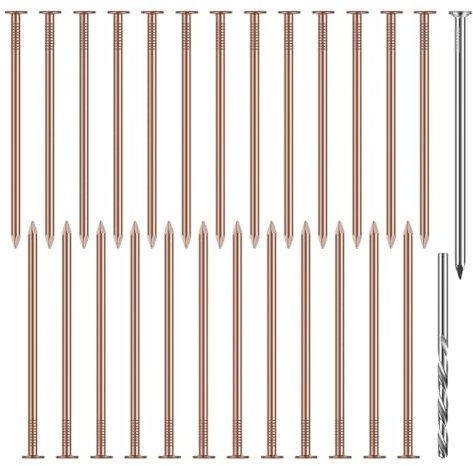 Sxmrmnx Copper Nails Kit, 3.5 Inch Stump Removal Spikes,Pure Copper Nails, Stump Removal Tool for Trees Stumps Landscaping