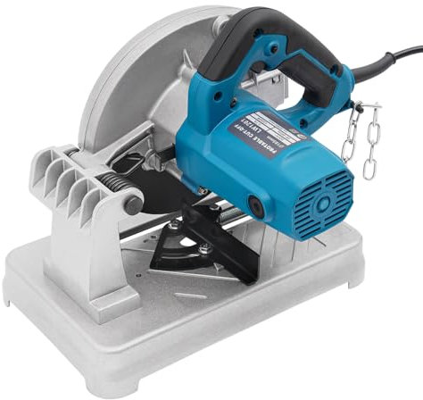 Metall Trennsäge, 1200W Metall Schneiden, 0-45° Schneidewinkel, 5200rpm, 7.3 Zoll Sägeblatt, für das Schneiden der meisten Materialien,Holz, Stahl, Wände, Böden, Metalloberflächen