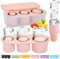 1 bac à glaçons en silicone pour Stanley/Yeti/Simple Modern etc. 1200 ml, bac à glaçons en silicone pour gobelets avec poubelle et couvercle, rose