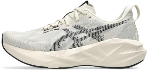 ASICS Men's NOVABLAST 5 Running Shoes, Oatmeal/Black, 6.5 UK