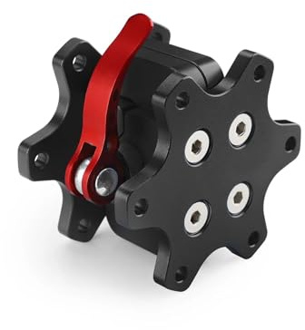 Lenkradnabe,Lenkrad Hub Adapter Aluminiumlegierung 70MM Q1R Lenkrad Schnellverschluss Passend Für Simagic(Black)