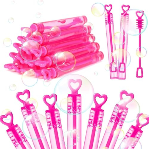 DERAYEE 20PC Mini Seifenblasen Set,Seifenblasen Hochzeit für Kinder Hochzeit Verlobung Valentinstag Gastgeschenk Mitgebsel