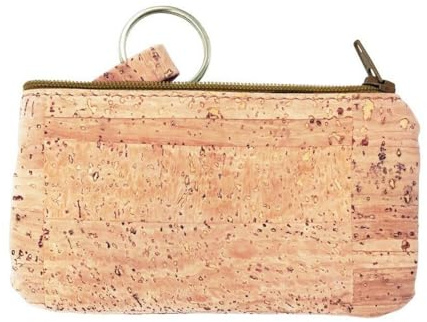 Schlüsseletui aus Korkstoff | Größe: 12 x 7 x 2 cm | Schlüsselmäppchen für unterwegs | praktisch & elegant | Unikat durch natürliche Maserung | Made in Portugal