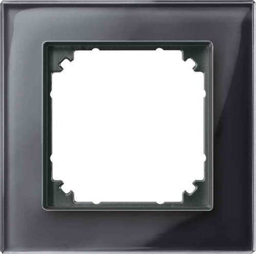 Merten 489103 M-PLAN-Echtglasrahmen, 1fach, Onyxschwarz
