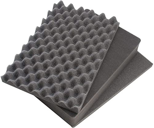 Peli 1481 Ersatzschaumstoffset, Original Peli Protector Case Zubehör, Kompatibel mit: Peli 1495, Farbe: Schwarz