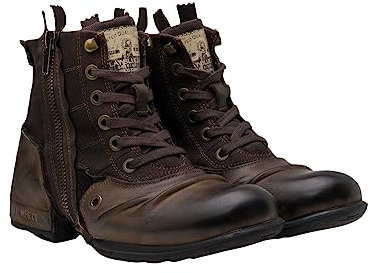 REPLAY GMU01 .000.C0003L, Stivali da Motociclista Uomo, Marrone (Dk Brn 018), 41