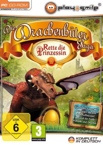 Die Drachenhüter Saga, Rette die Prinzessin, CD-ROM: Fesselnder Genre-Mix aus Gegen-die-Zeit und Aufbauspiel im Land der Trolle, Kobolde und Drachen. Für Windows XP, Vista, 7