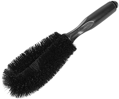 sourcing map Camion Noir pour Voiture Nettoyant Roue et Pneu Jante Brosse de Nettoyage 10.6 cm de Long