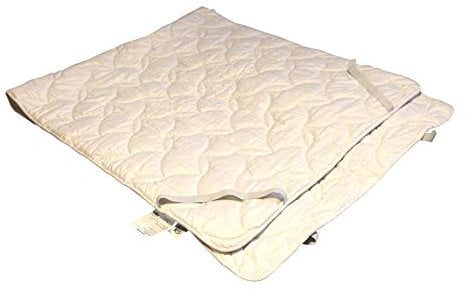 Sympathica Unterbett mit 100% Baumwolle, atmungsaktiver und temperaturausgleichender Matratzenschutz, Kochfest und damit für Allergiker geeignet, erhältlich in Verschiedene Größen (160 x 200 cm)