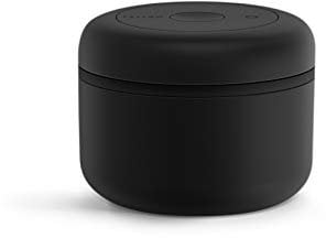 Fellow Atmos Vacuum Canister for Coffee & Food Storage - Airtight Sealed Container, Matte Black, Small Coffee Bean Storage, 0.4 Litre Jar