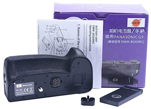 DSTE 2.4G Remote Control Vertical Battery Grip Compatible for Panasonic Lumix G9 DC-G9 DMW-BGG9 DMW-BGG9GK Camera