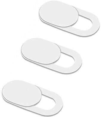 PHASEER Ultra Thin Webcam Privacy Cover - Adaptable for Laptop, Tablets, iPad, Macbook Pro, Mac, Macbook air, iMac (3 Pcs, White)
