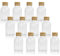 Spice Jars with Cork Stopper - Set of 12 | 150ml Glass Containers | Mini Herb & Spice Storage | Wedding Favours Table Decoration | Labels Included | M&W