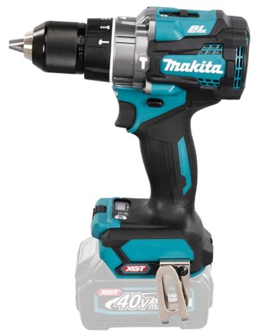 Makita HP001GM201 - Trapano avvitatore a percussione 13 mm Brushless XGT + 2 batterie 40 Vmax 4 Ah Li-ION BL4040 + caricatore DC40RA + cofanetto Makpac