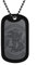 FindChic Schwarz Ketteanhänger Herren Militär Saint Michael Anhänger Schutzengel Halskette für Damen Männer Jungen