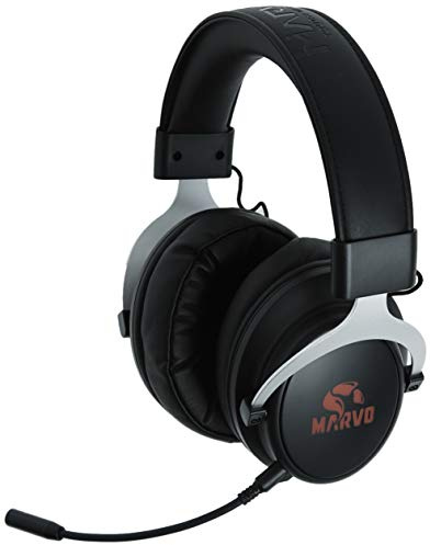 MARVO HG9052 7.1 Virtual Surround Sound Wired Gaming Headset mit Mikrofon, Schwarz