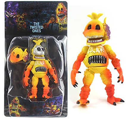 Five Security Breach Actionfigur Five Nights Spielfiguren 5,5 Zoll Figur Statue Leuchtende Foxy Sister Location Horror Puppe mit Aufhellung