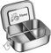 CGFN Bento Box in Acciaio Inossidabile, Portamerenda con Nome - Testo di Incisione Personalizzato, Lunch Box per Bambini e Adulti, Contenitore per Il ​Pranzo a Prova ​di Perdite con Divisorio (1200ml)