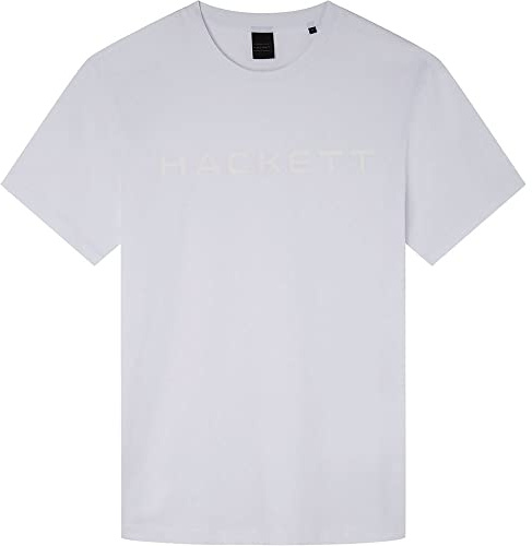 Hackett London Herren Essential Tee T-Shirt, White (White),XL