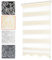 Bailena® Doppelrollo Klemmfix ohne Bohren - 4in1 Duo Rollo mit Muster Weiß Gold Glitzernd 60x200cm - Ranken & Blumen Motiv Doppelrollo mit Perlen - Gardinen Rollos für Fenster & Tür