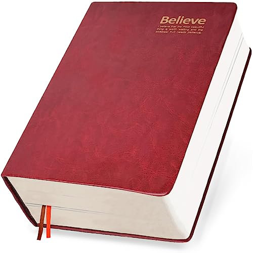 KXF B6 extra dickes Bibel-Tagebuch, 720 linierte Seiten, Schreib-Notizbücher, Vintage-Ledereinband, dickes Reisen, tägliches Studium, handgefertigtes Notizbuch, Schreibtagebuch, Notizblock