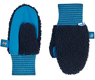 Finkid Nupujussi Teddy Kinder Fäustlinge aus Teddyfleece mit wasserfestem Besatz an der Innenseite
