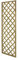 MONDO VIRO un mondo a casa tua Panneau Rectangulaire Grillé en Bois de Pin Imprégné - Le Complément Mobilier Modulaire pour Intérieur et Extérieur (60 x 180 cm) Vert