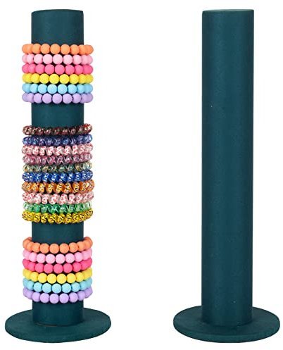 powerking Vertikaler Haarreif Turm Haarverschluss Schmuck Armband Display Armreif T-Halter (grün)