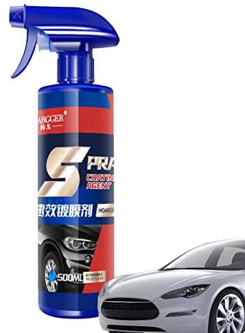 Spray revestimiento cerámico 3 en 1 | 500ml coche alta protección sin agua | Barniz para coche Reparación pintura coche restaurador exterior coche | Nano Spray para coches oto