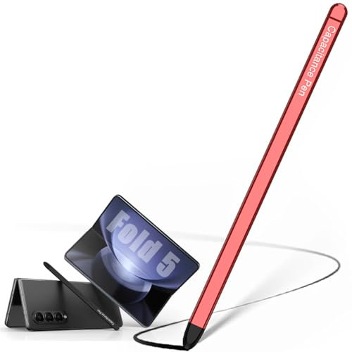 BaiFu Sostituzione S Pen, Penna Stilo Samsung Fold5, Penne Z Fold 5 Slim, Penna di Input Pen per Samsung z Fold5 Fold Edition, Penne Stilo universali per Samsung Galaxy Z Fold5 Smartphone-Rosso