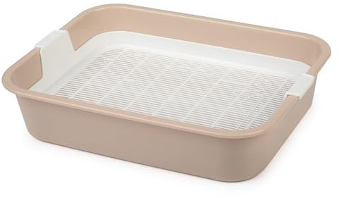 4BIG.fun Inodoro para gatitos, gatos, conejos, cobayas, primer inodoro para jaulas de animales pequeños, caja de arena pequeña para gatos jóvenes, bandeja de inodoro con filtro de limpieza