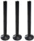 Lot de 3 Cache-Tuyaux Noirs 200 mm - Manchons, Cache-Valve, Porte-Serviettes, Décoration de Radiateur - Convient pour Couvercles de Tuyaux