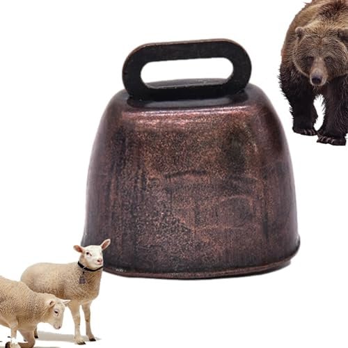 Maciun Laute Metallglocke, Bärenabwehrglocke,Lauter Warnton, der Glocke abwehrt | Wiederverwendbare Wanderglocken für Haustiere, Geräuschmacher, Glocken zum Angeln, Reisen, Outdoor, Wandern