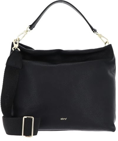 Abro Leather Dalia Hobo Bag Kaia Black/Gold